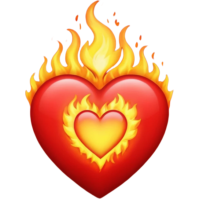 ❤️ + 🔥 emoji