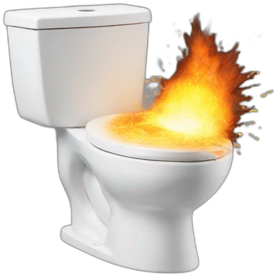 toilet exploded emoji