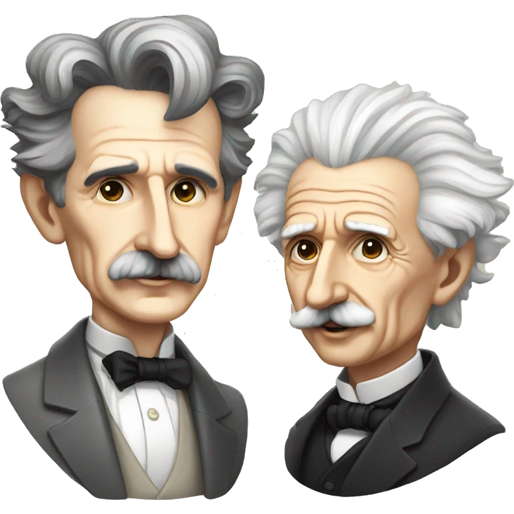 Nikola tesla and albert einstein emoji