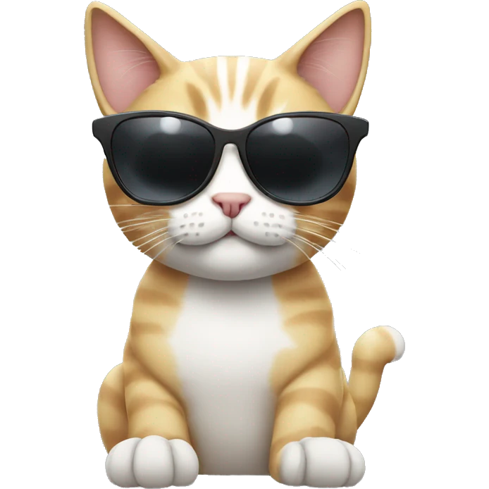Cat with sunglasses emoji