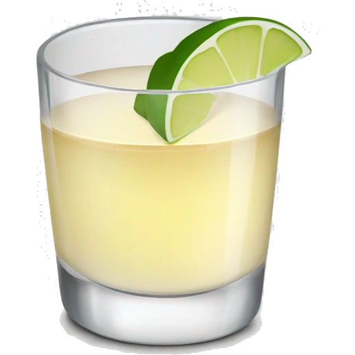 White tequila shot emoji