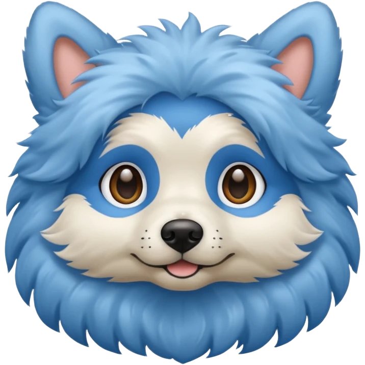 Dog blue emoji