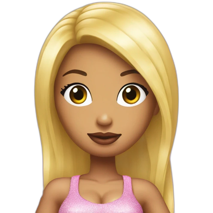 Nicki Minaj avec un énorme boule emoji