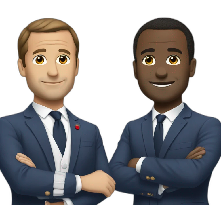 Macron avec tchoupi emoji
