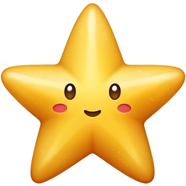 Una estrella con polvo emoji