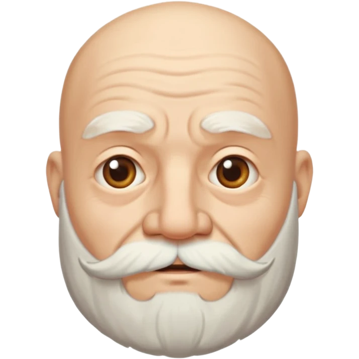 bearded old bald man emoji