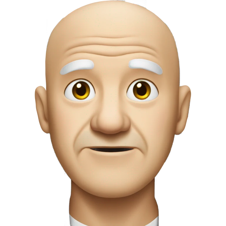 Bald old man holding bars in jail emoji