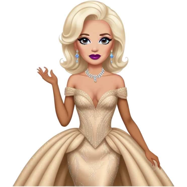 Biden as a drag queen emoji