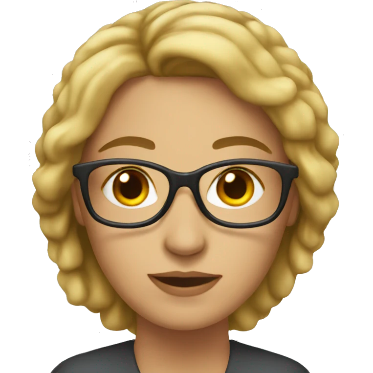 female psychologist writing emoji