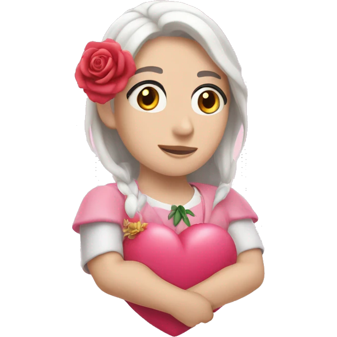 corazón rosa clarito  emoji