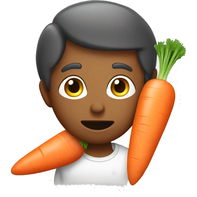 Throwing up carrots emoji