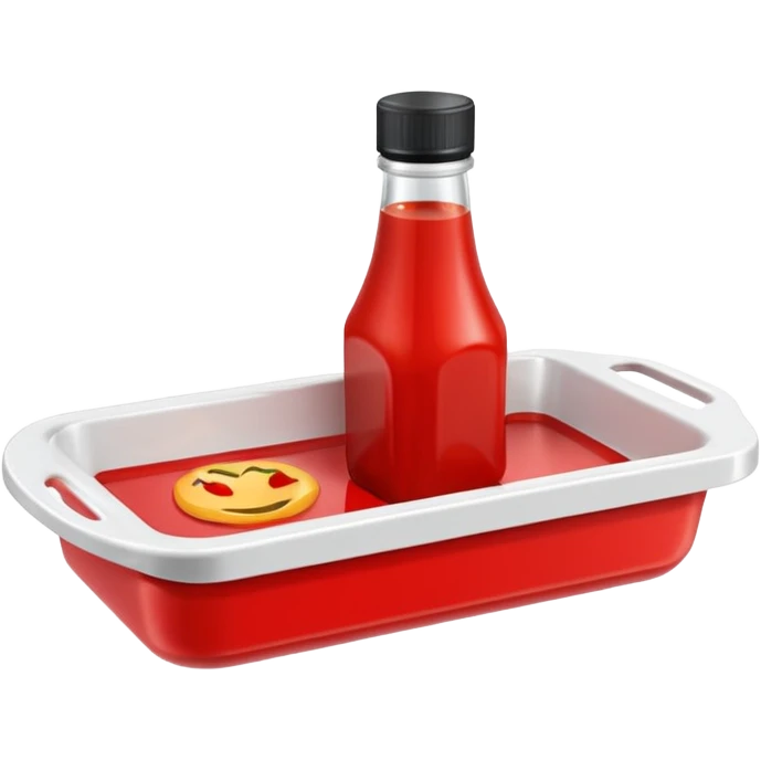 a ketchup  tray emoji