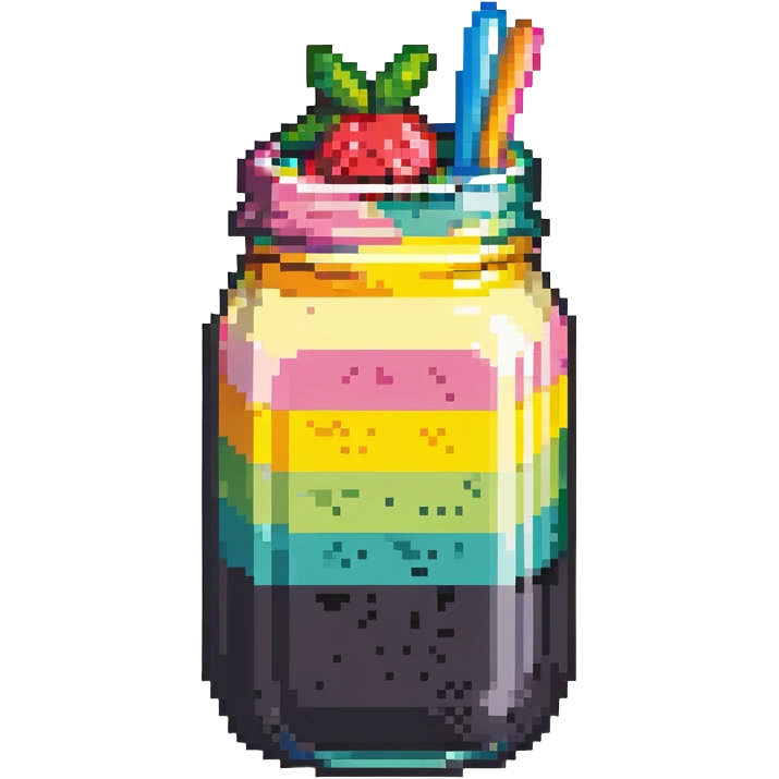 colorful layered smoothie emoji