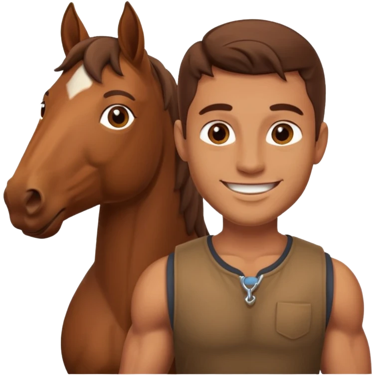 maternity male with horse emoji