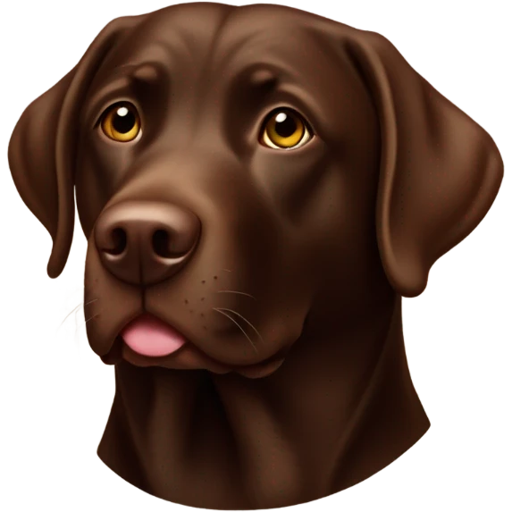 Chocolate lab, Thursday emoji