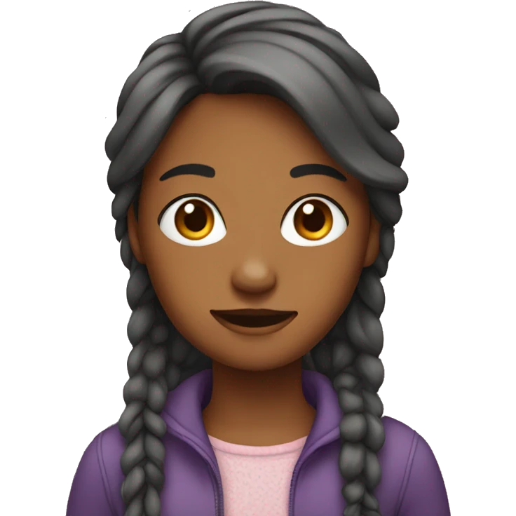 Girl with layers emoji
