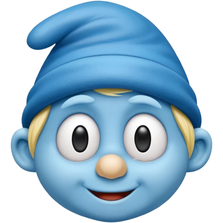 smart smurf  emoji