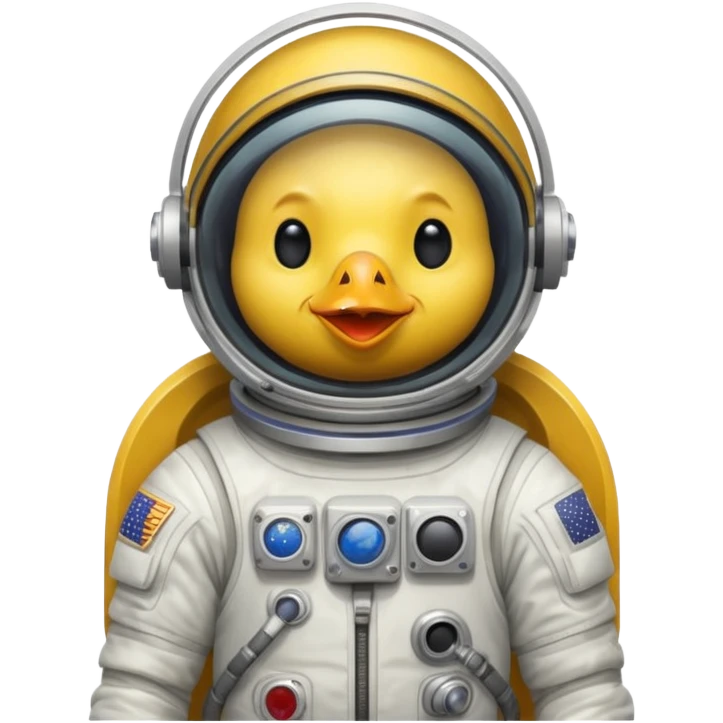 sketched chicken astronaut emoji
