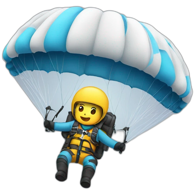 Parachutist emoji