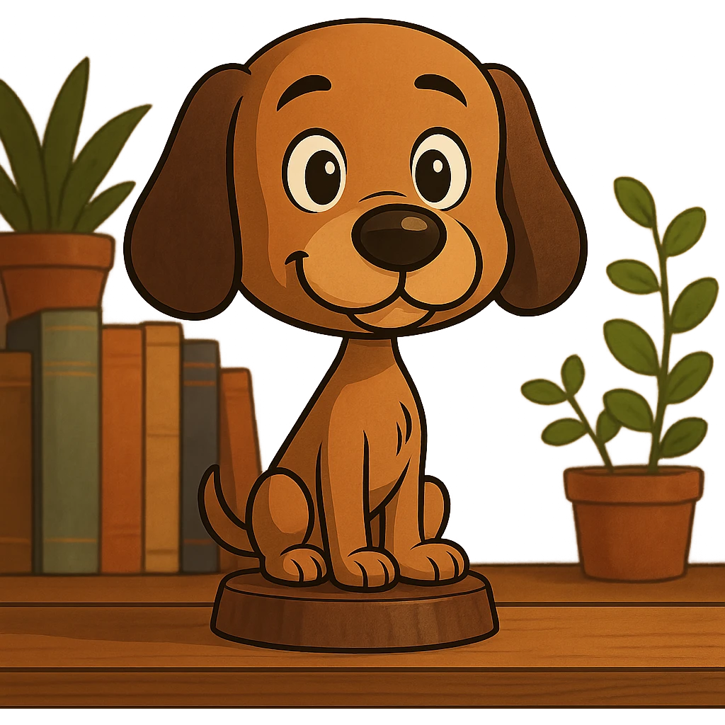 cartoon dog, floppy ears, sitting emoji