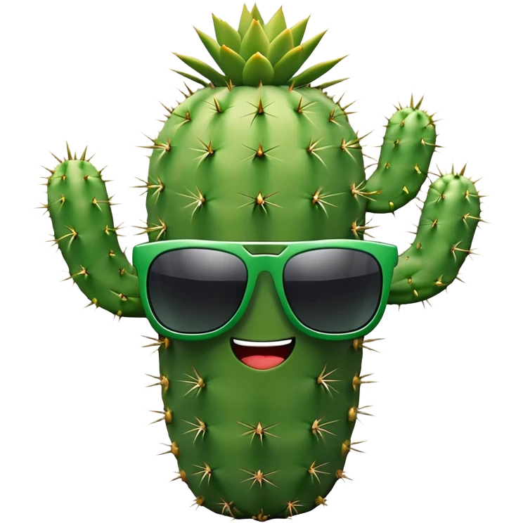 cactus with sunglasses emoji