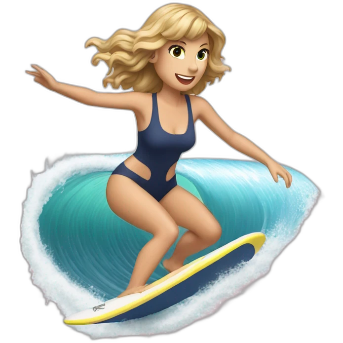 taylor swift surfing emoji