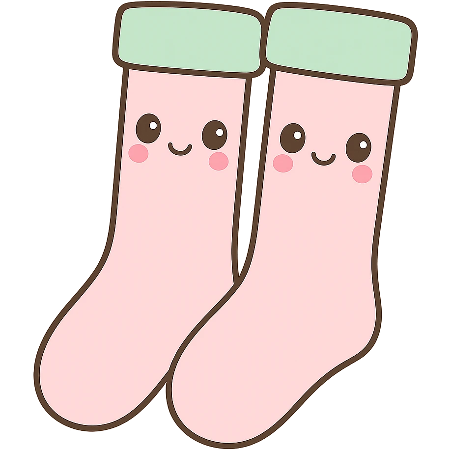 Make the socks thigh-high, keep the kawaii style. emoji