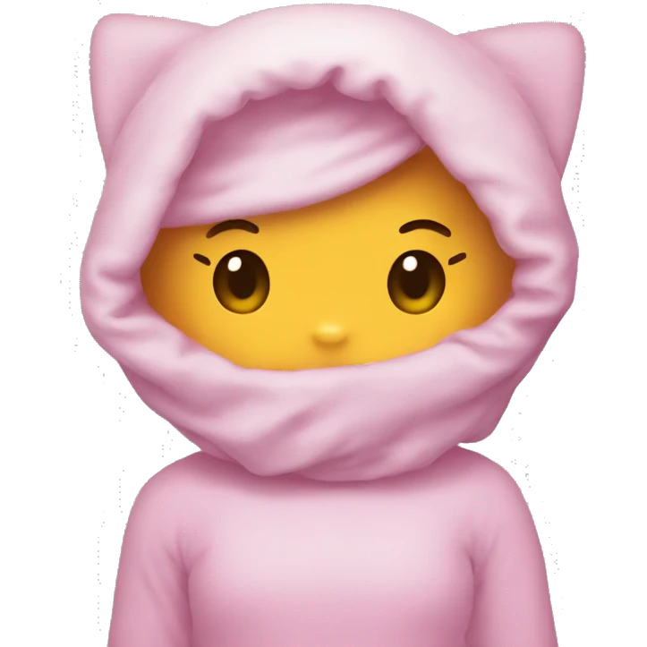 Hello kitty covering face  emoji