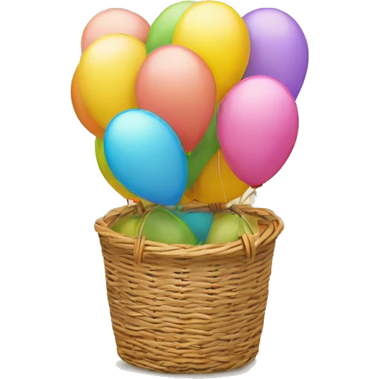 Ballon dans un panier emoji