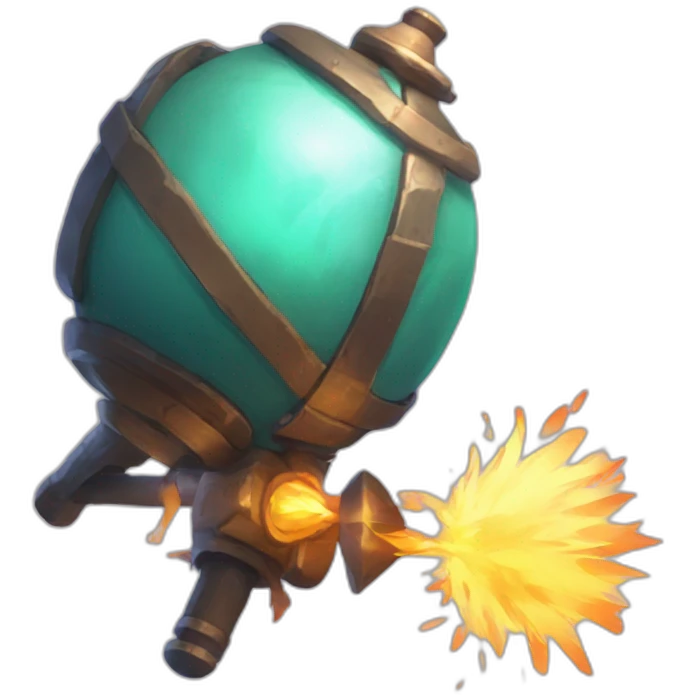 Klee in genshin impact with a big bomb emoji