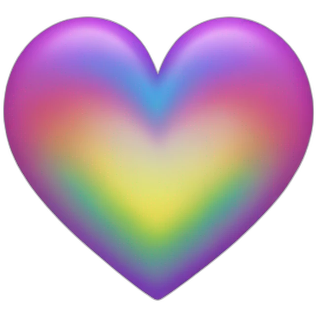 Heart rainbow emoji