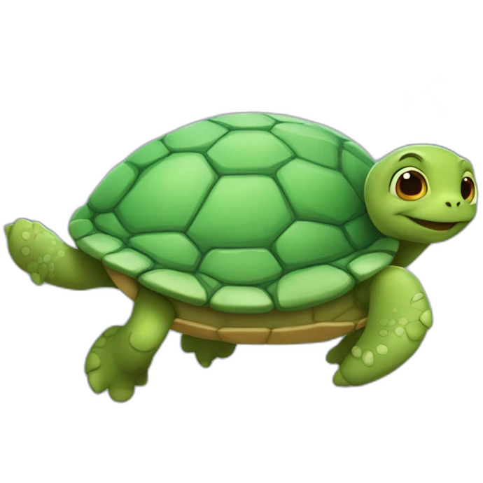 tortuga volando con alas de mariposa emoji