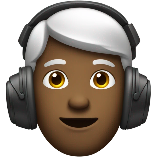 Guy with headphones emoji