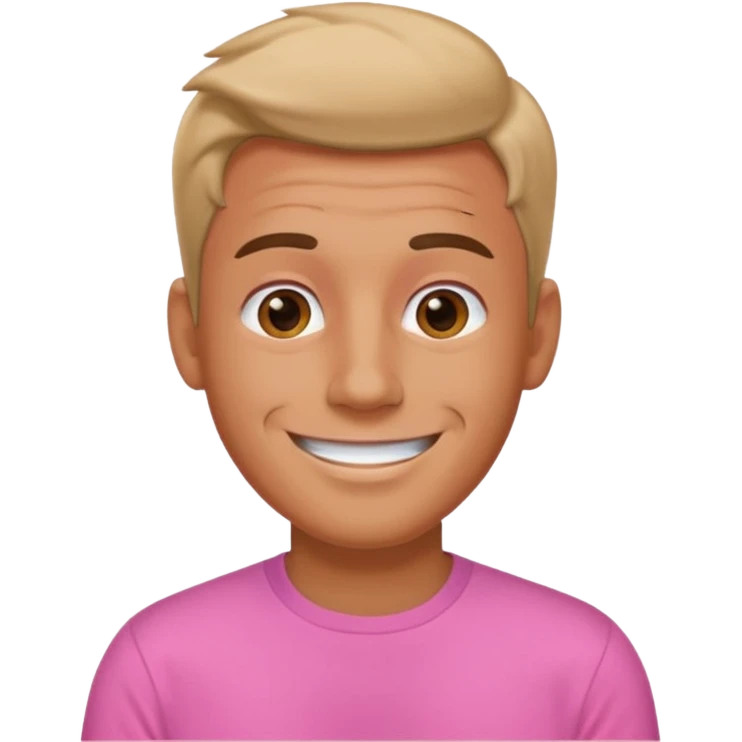guy in pink shirt emoji