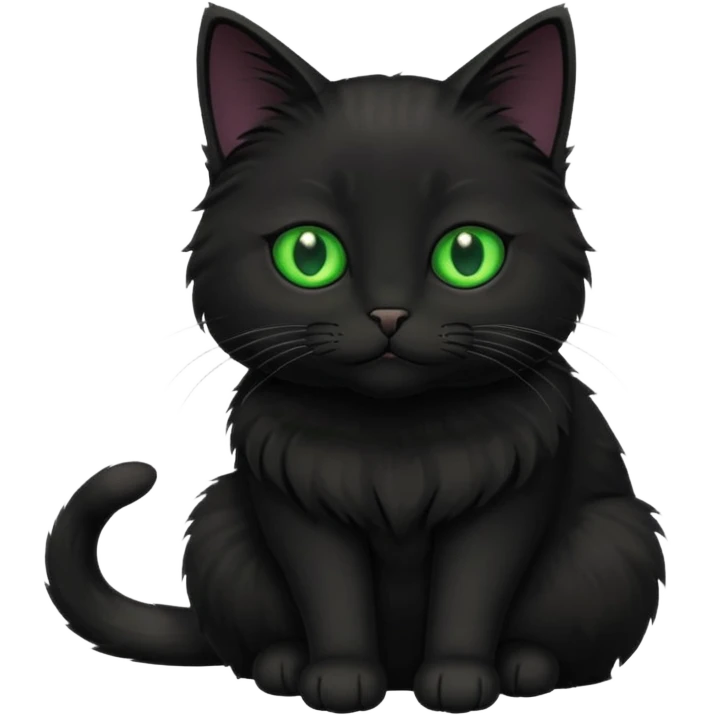 GATA NEGRO PELUDITA emoji