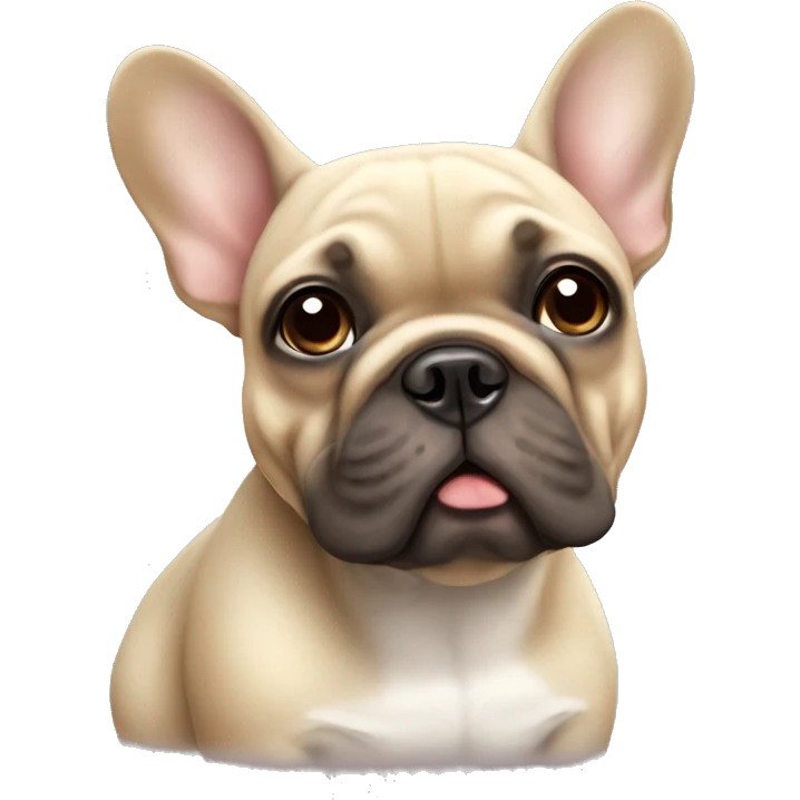 beige french bulldog emoji
