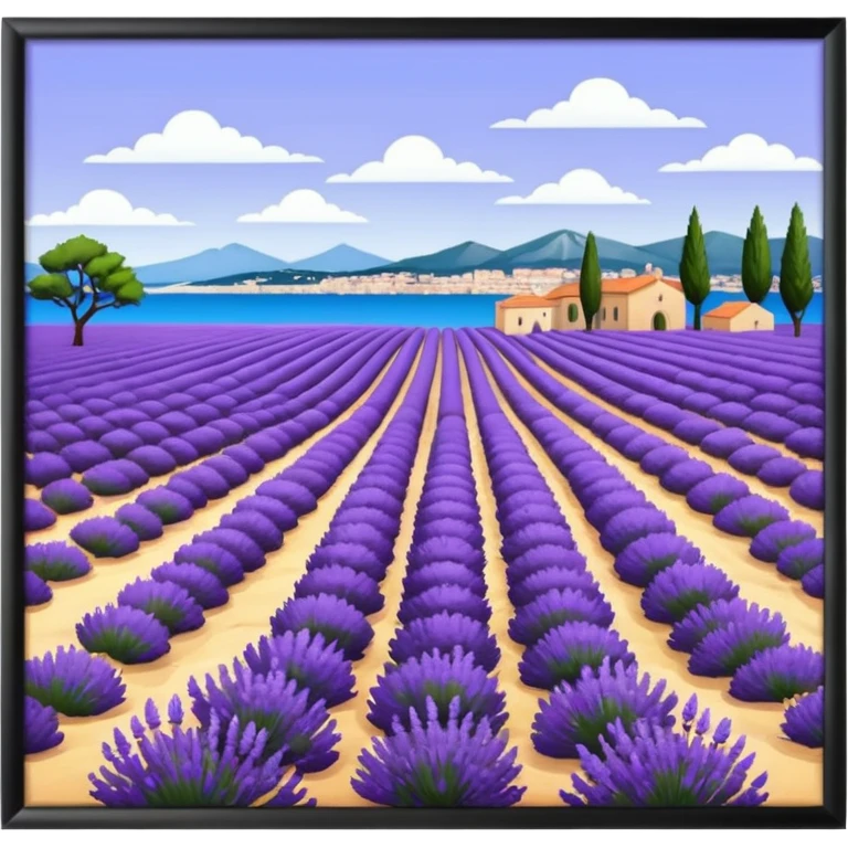 Toulon, lavande, mer, Provence emoji
