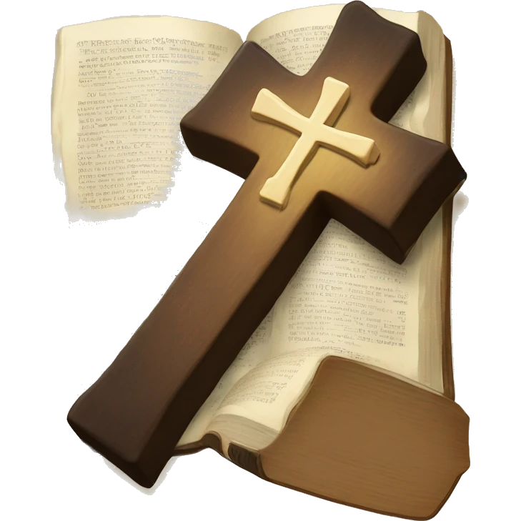 bible with cross emoji