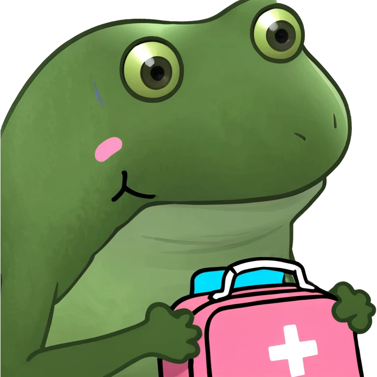 cute pink emergency kit emoji