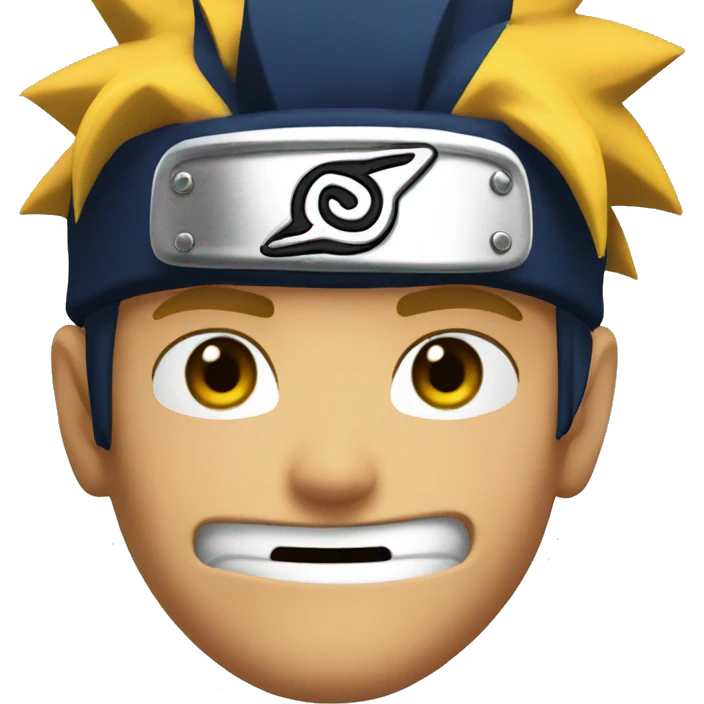 Naruto winking emoji