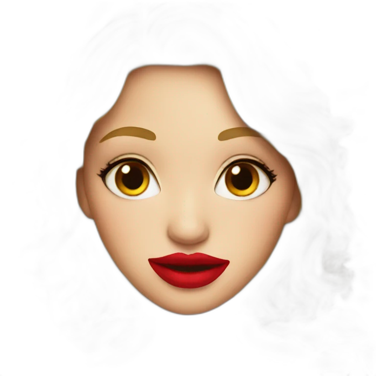 red lips emoji
