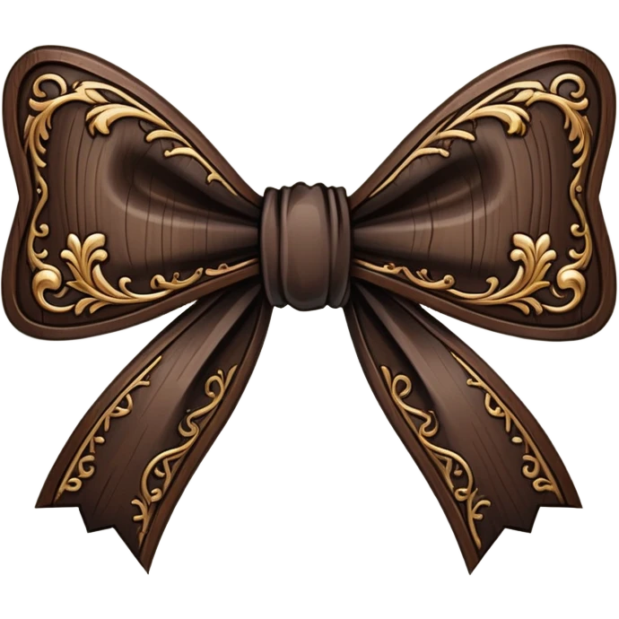 Gothic bow emoji