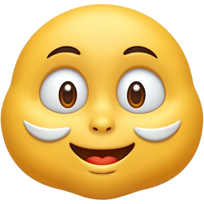 3d animasyon tarzında sevimli gözleri ve ağzı sonuna kadar açık çok şaşırmış bir bebek yüzü emojisi emoji