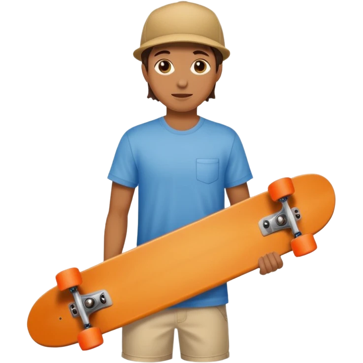 holding skateboard emoji