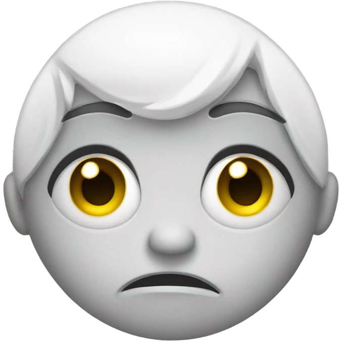 Sad eyes with smile no tears emoji