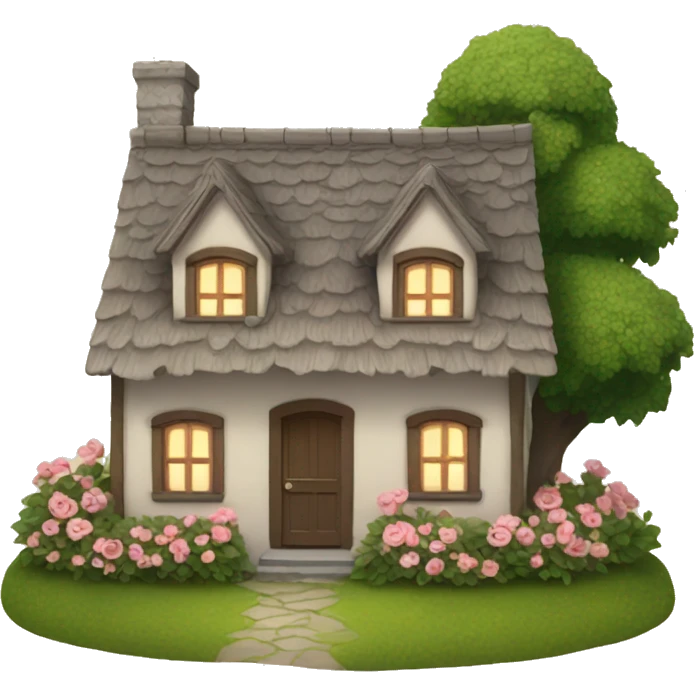 romantic cottage emoji
