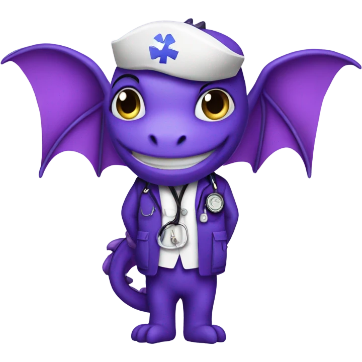 Purple dragon as an Emt emoji