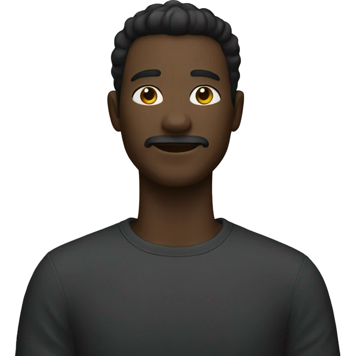Homme de couleur noir emoji