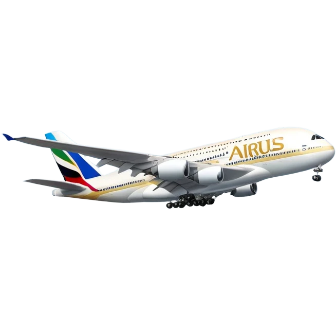 A Airbus A380-800 over the Nile  emoji