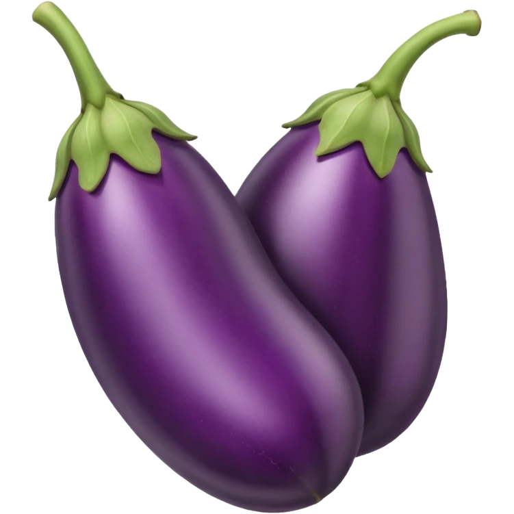 make an emoji of an egg plant with the tip peeled emoji